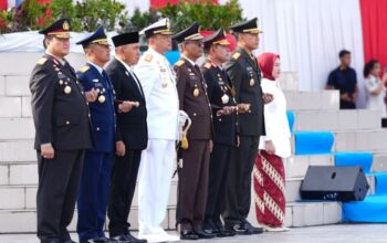 Kapolda Sumut Hadiri Upacara HUT ke-81 RI di Lapangan Astaka