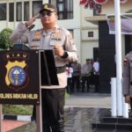 Kapolres Rohil Pimpin Sertijab Kasat Lantas
