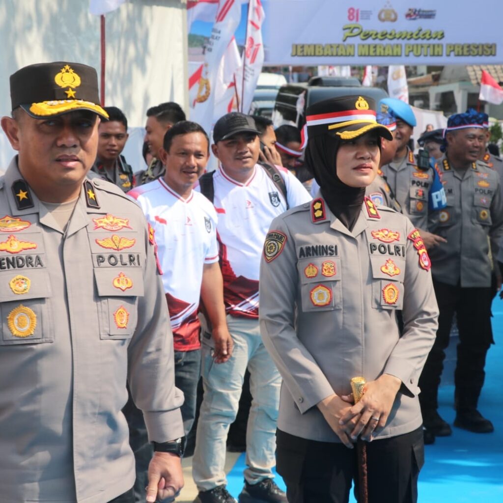 Kapolri Resmikan Jembatan Merah Putih Presisi di Bayah, Kapolres Lebak Dampingi Kapolda Banten