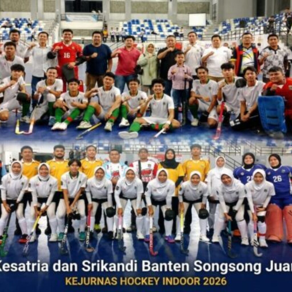 Kejurnas Hockey Indoor 2026: Tim Putri Banten ke Final, Putra Lolos Semifinal