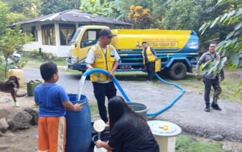 Kekeringan Melanda Sangihe, Kementerian PU Kerahkan 2 Mobil Tangki dan Sarana Air Bersih