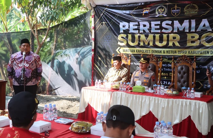 Ketua DPRD dan Kapolres Demak Resmikan 4 Sumur Bor