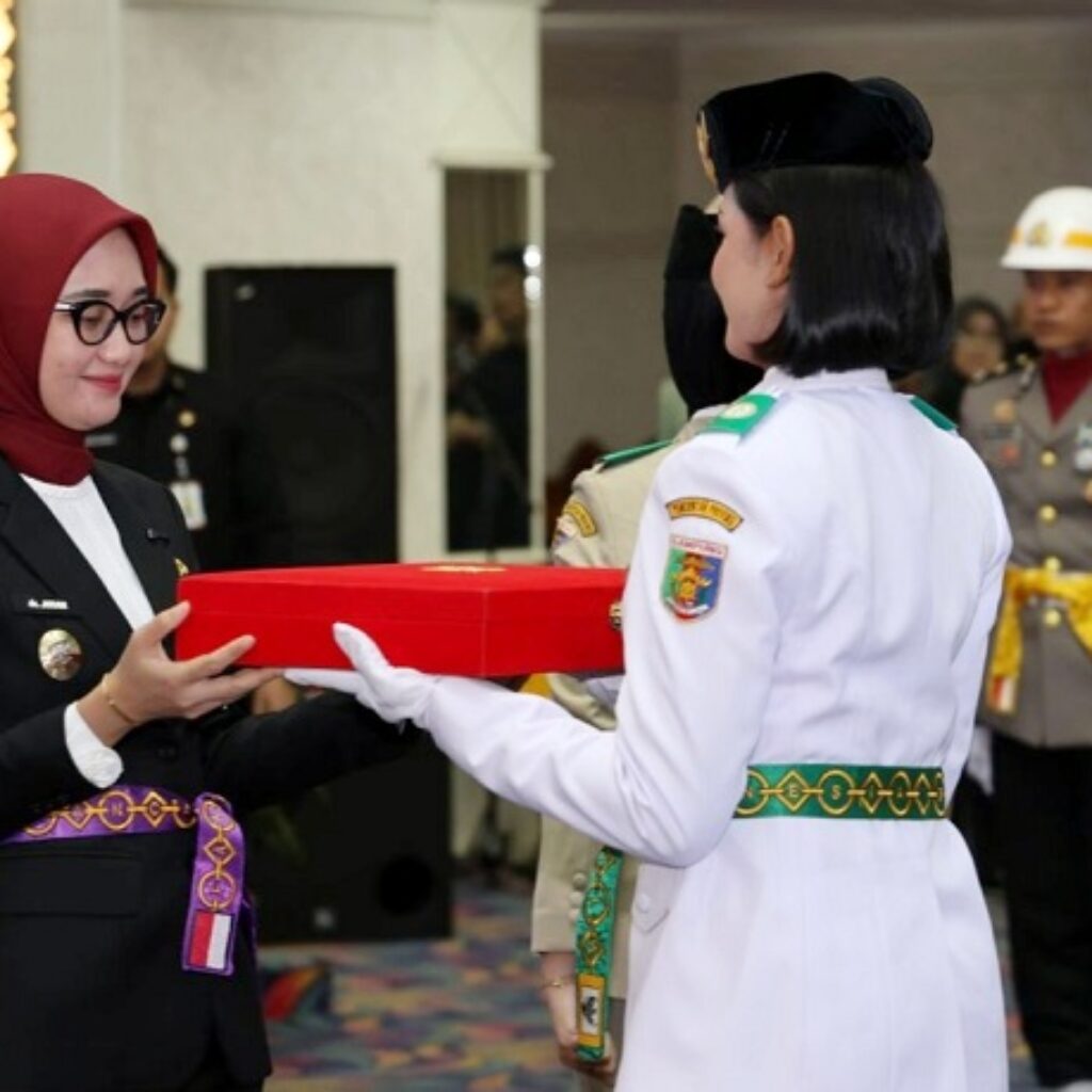 Kukuhkan Paskibraka Lampung 2026, Wagub Jihan Ingatkan Tugas Jaga Kehormatan Bangsa