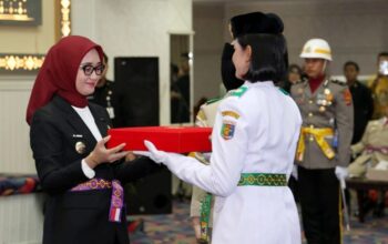 Kukuhkan Paskibraka Lampung 2026, Wagub Jihan Ingatkan Tugas Jaga Kehormatan Bangsa