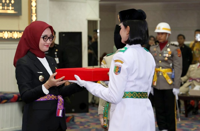Kukuhkan Paskibraka Lampung 2026, Wagub Jihan Ingatkan Tugas Jaga Kehormatan Bangsa