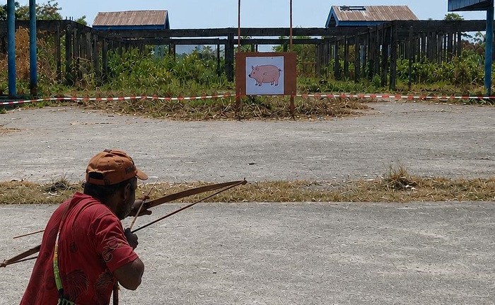 Lomba Panahan HUT ke 81 RI di Nabire Diikuti 50 Peserta