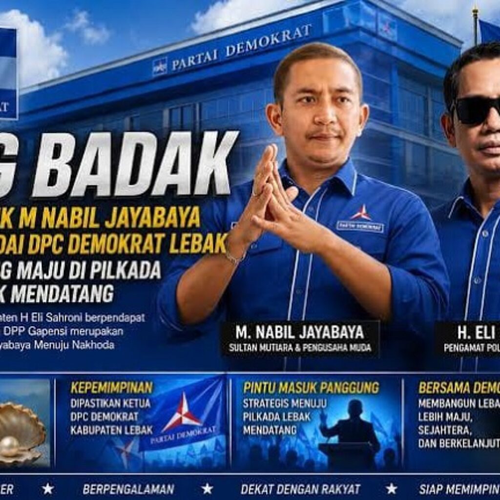 Masuk Partai Demokrat, Nabil Jayabaya Dinilai Berpotensi Perkuat Peta Politik Lebak
