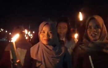 Meriahkan HUT ke-81 RI, Karang Taruna Margamulya dan KNPI Cileles Gelar Istigasah serta Pawai Obor
