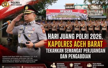 Peringati Hari Juang Polri 2026, Kapolres Aceh Barat Tekankan Profesionalisme dan Pengabdian