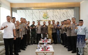 Perkuat Sinergi Forkopimda, Kapolres Rokan Hilir Silaturahmi ke Pemkab, Kodim 0321 dan Kejari