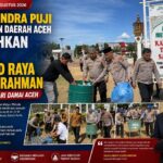 Polda Aceh Turun Tangan Bersihkan Masjid Raya Baiturrahman
