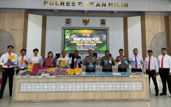 Polres Rohil Ungkap 48 Kasus Narkoba, 66 Tersangka Diamankan