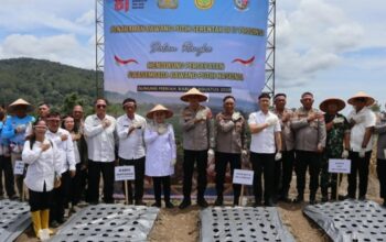 Polresta Deli Serdang Tanam Bawang Putih Serentak Dukung Swasembada Pangan Nasional