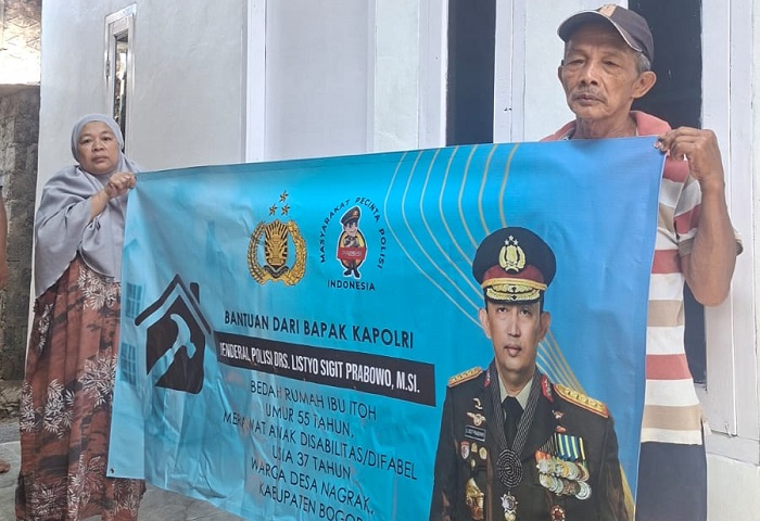 Program Bedah Rumah Kapolri di Bogor, Ibu Itoh Sampaikan Haru dan Rasa Syukur