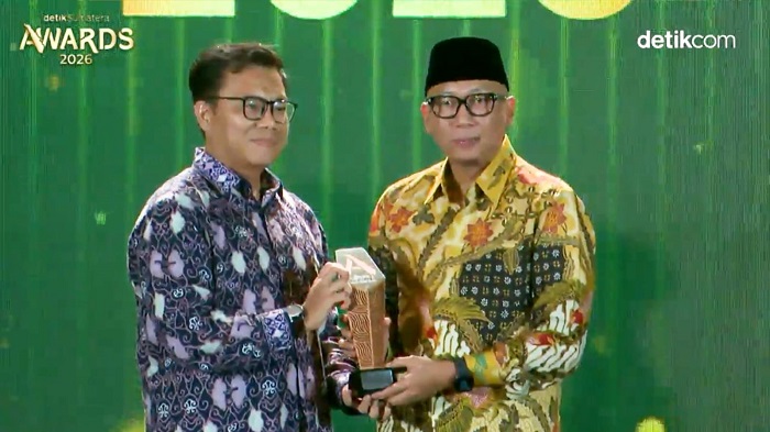Raih Penghargaan detikSumatera Awards 2026