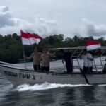 Sambut HUT RI ke-81, Polres Sabang Kibarkan Merah Putih di Kilometer Nol Indonesia