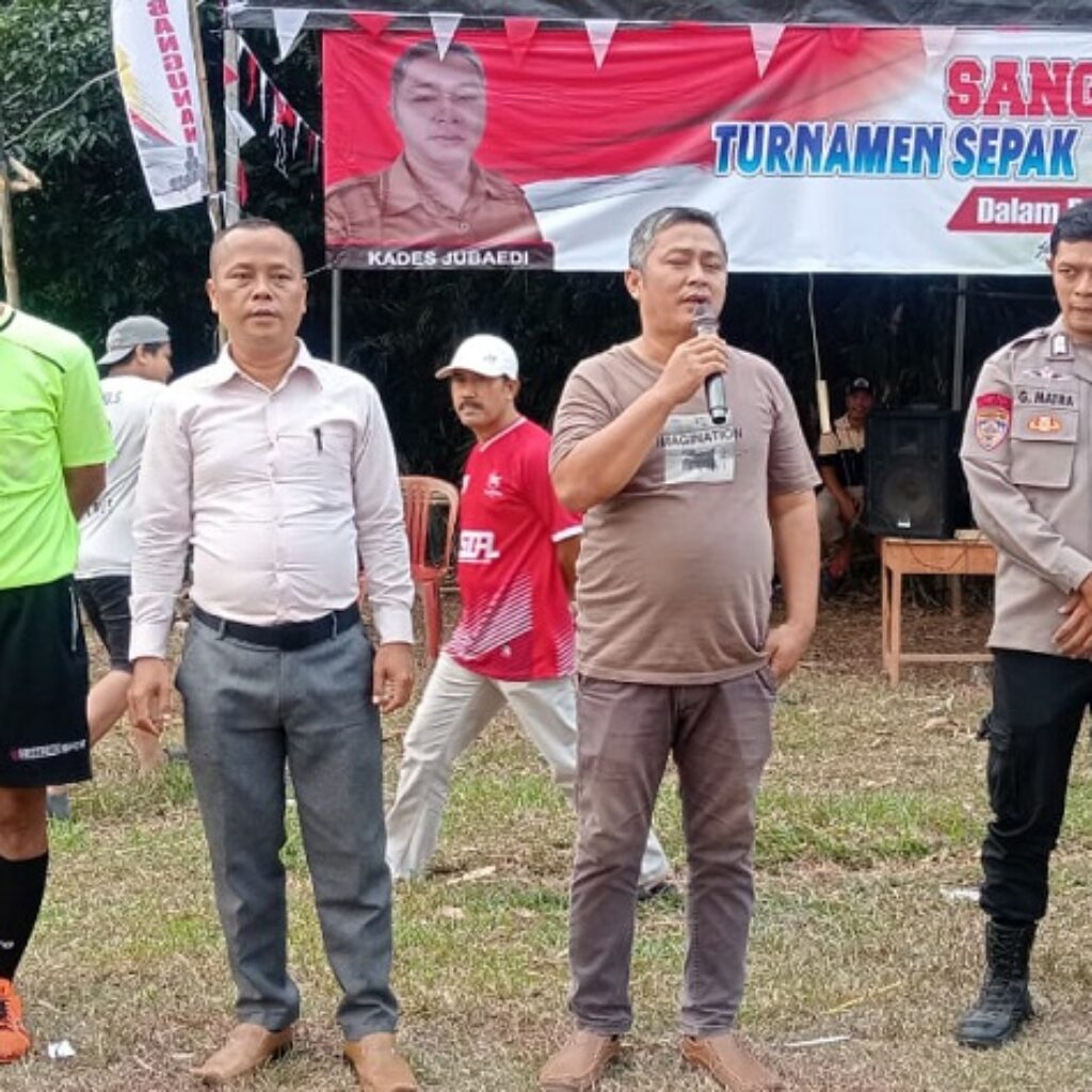 Sambut HUT ke-81 RI, Desa Sangiang Lebak Gelar Turnamen Sepak Bola Antar RT