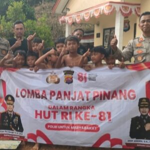 Semarak HUT ke-81 RI, Polsek Cirinten Gelar Lomba Tradisional