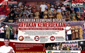 Semarakan HUT ke-81 RI, Warga Geumpang Pidie Gelar Lomba Rapai dan Sepak Bola