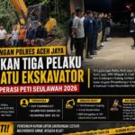 Tim Gabungan Polres Aceh Jaya Tangkap 3 Terduga Pelaku PETI