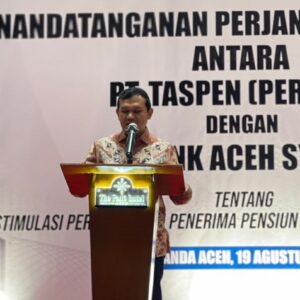 Wagub Aceh Fadhlullah Minta TASPEN Salurkan Zakat Melalui Baitul Mal