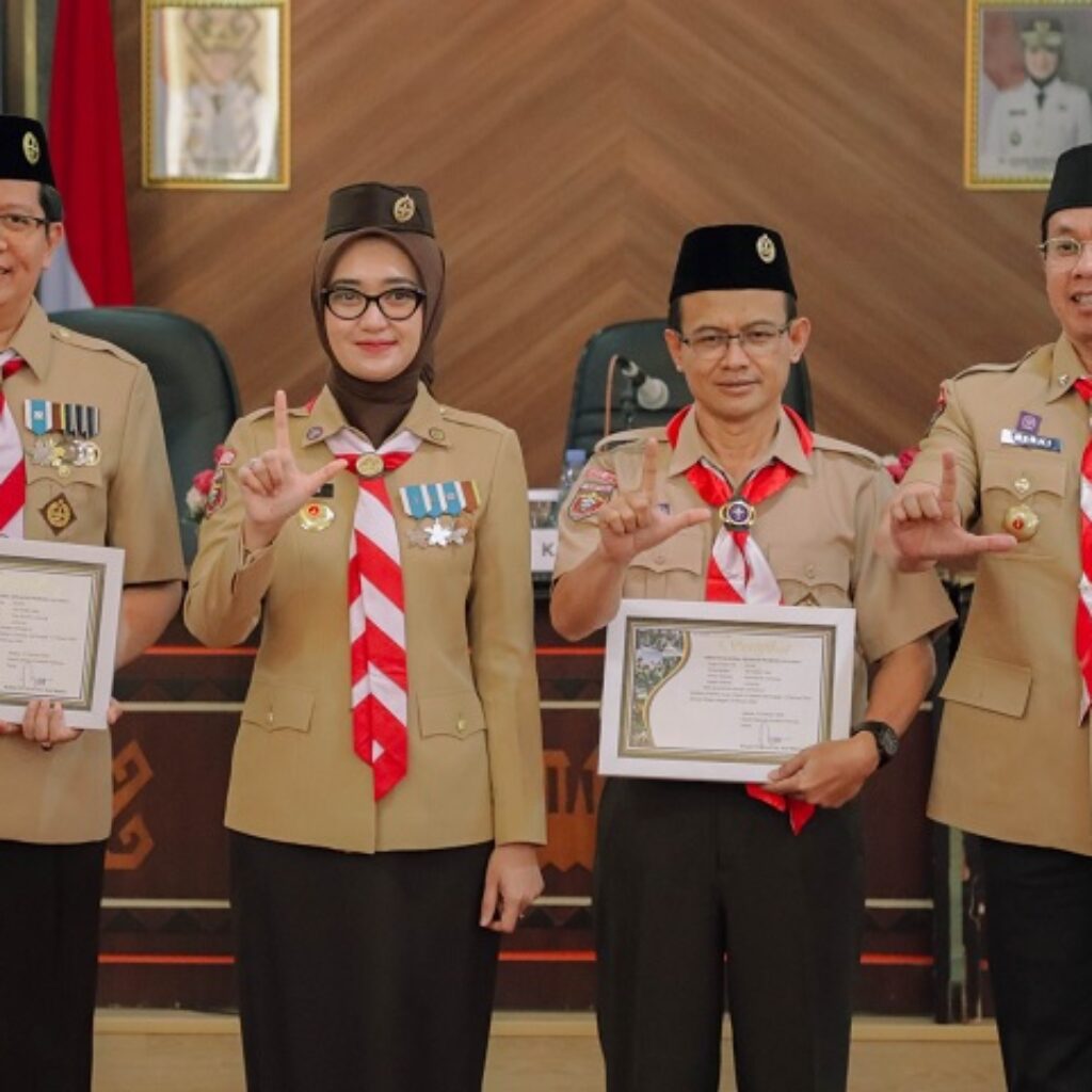Wagub Lampung Jihan Kukuhkan Pengurus Pramuka UIN Raden Intan, Tekankan Penguatan Karakter Generasi Muda