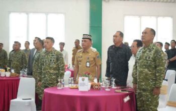 Wali Kota Metro menghadiri HUT ke-1 Kodam XXI Radin Inten.
