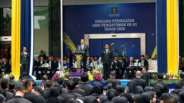 Gedung Kantor Wilayah Kementerian Hukum Provinsi Banten terkait pemberitaan proses klarifikasi administrasi sertifikat tanah.