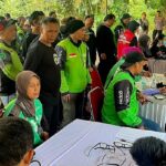 600 Pengemudi Ojol Ikuti Pemeriksaan Kesehatan Gratis dan Donor Darah