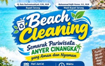 Beach Cleaning Anyer-Cinangka, Pemkab Serang Dorong Pariwisata Berkelanjutan