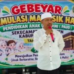 Camat Cirinten Buka Simulasi Manasik Haji Ratusan Siswa TK dan PAUD