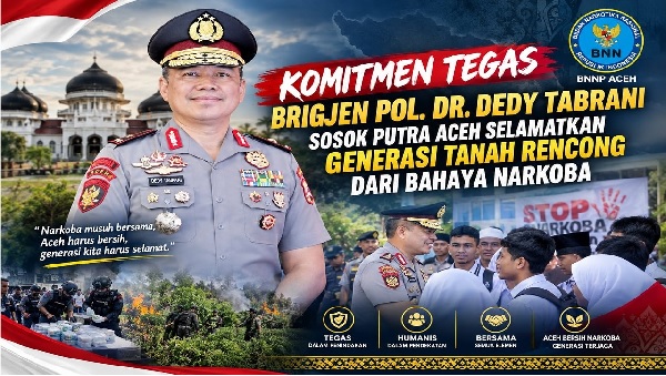 Dedy Tabrani Perkuat Pencegahan dan Pemberantasan Narkoba di Aceh
