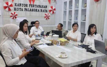 Dorong Pelayanan Lebih Profesional, Kanwil BPN Kalteng Evaluasi Kinerja Kantah Palangka Raya