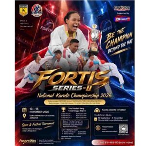 FORTIS Series-II National Open Karate Championship 2026 Hadirkan 231 Kelas Pertandingan