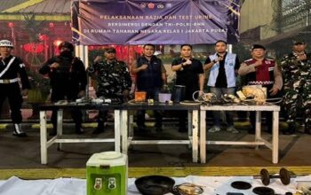 Gelar Razia Gabungan, Rutan Kelas I Jakarta Pusat Sasar HP, Narkotika, dan Barang Terlarang