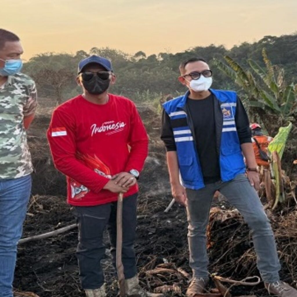 Hiswana Migas DPC Bogor Salurkan Bantuan Penanganan Kebakaran TPA Galuga