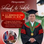 K.H. Kodratulloh Sidiq Khusnan Raih Gelar Doktor, PWRI Metro Sampaikan Ucapan Selamat
