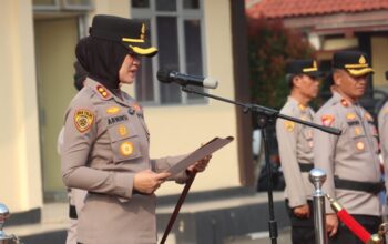 Kapolres Lebak Pimpin Sertijab Tiga Kapolsek dan Tiga Pejabat Utama