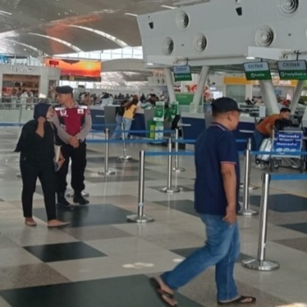 Kapolresta Deli Serdang Pantau Kualanamu, Aktivitas Penerbangan Kembali Normal