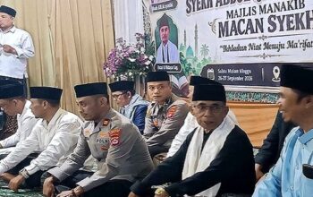 Kasihumas Polres Lebak Hadiri Istighosah Haul Syekh Abdul Qadir Al-Jailani di Cikulur