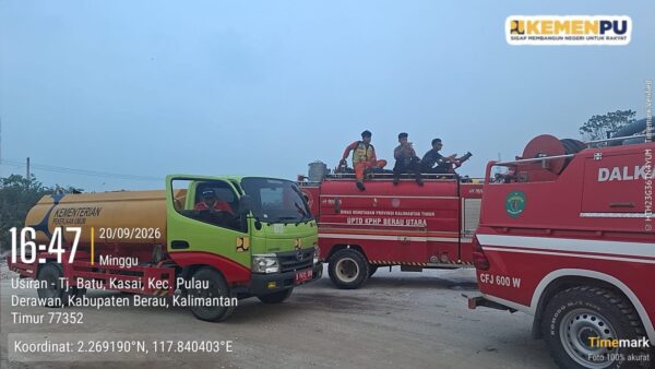Kementerian PU Kerahkan Peralatan dan Pasokan Air untuk Tangani Karhutla di Berau