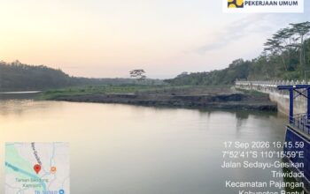Kementerian PU Keruk Sedimen Bendung Kamijoro, Jaga Irigasi 2.563 Hektare Sawah