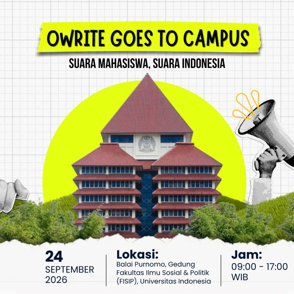 Owrite Goes to Campus di UI, Sayid Iskandarsyah: Ajang Jaring Mahasiswa Unggul di Era Digital