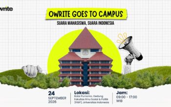 Owrite Goes to Campus di UI, Sayid Iskandarsyah: Ajang Jaring Mahasiswa Unggul di Era Digital
