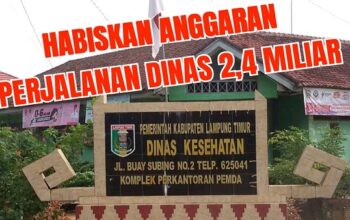 Pertanyakan Rp2,48 Miliar Anggaran Perjalanan Dinas Dinkes Lampung Timur