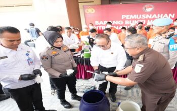 Polda Sumsel Musnahkan Narkoba Rp2,18 Miliar