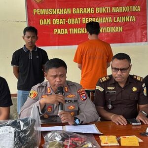 Polres Nabire Ungkap Dugaan Peredaran Sabu 3,2981 Gram, Disembun-yikan dalam Kemasan Makanan