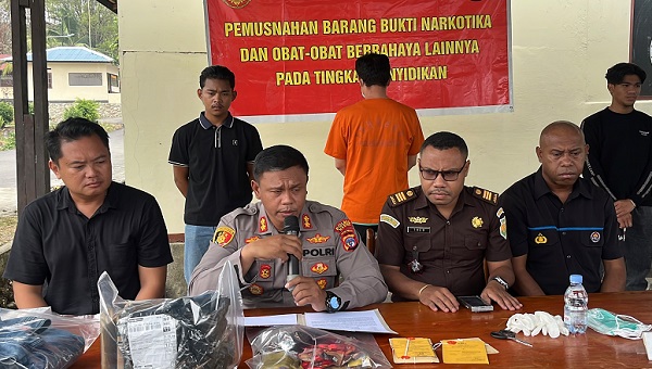 Polres Nabire Ungkap Dugaan Peredaran Sabu 3,2981 Gram