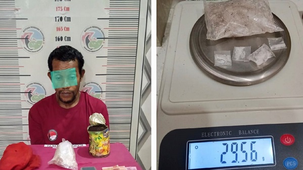 Polres Nagan Raya Sita 28,82 Gram Sabu dari Pria di Darul Makmur
