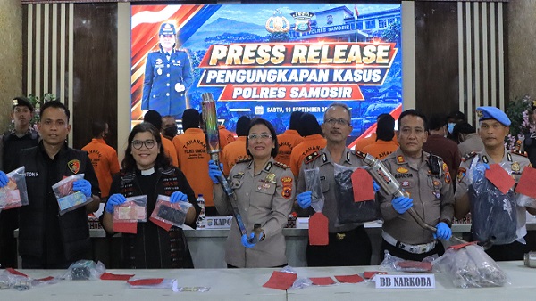 Polres Samosir Ungkap 13 Perkara